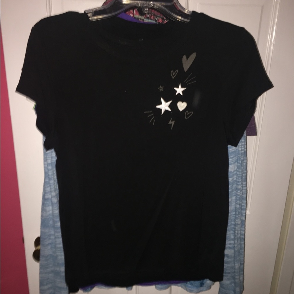 Black graphic tee
